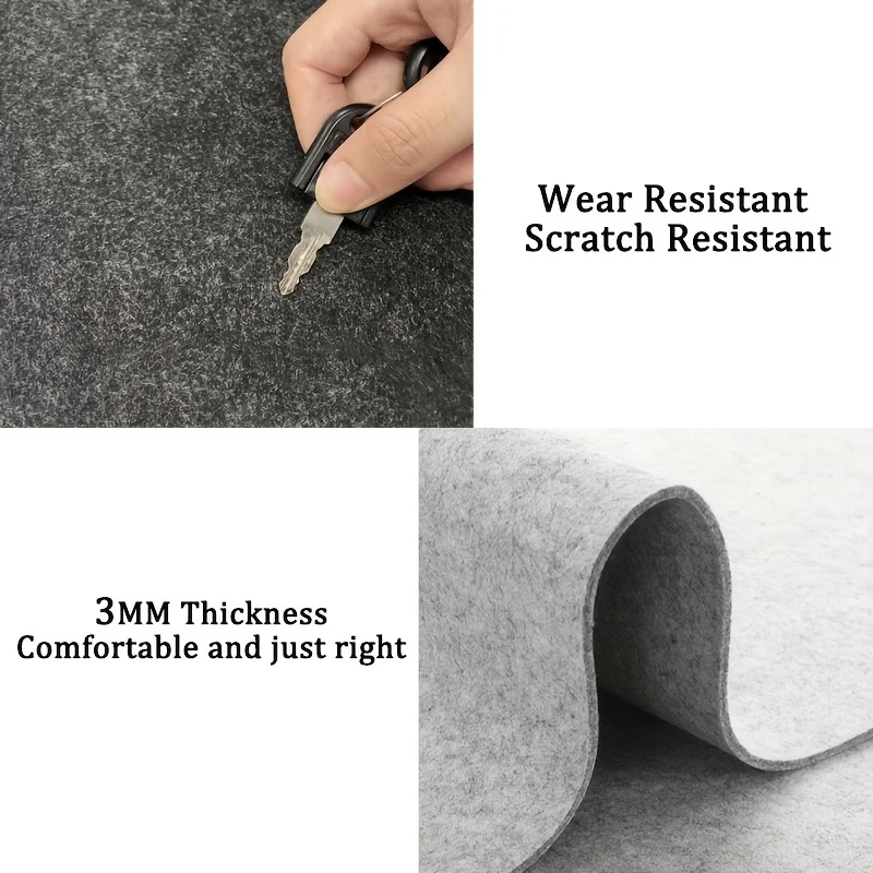 Large Felt Desk Mat 35 x 18 in