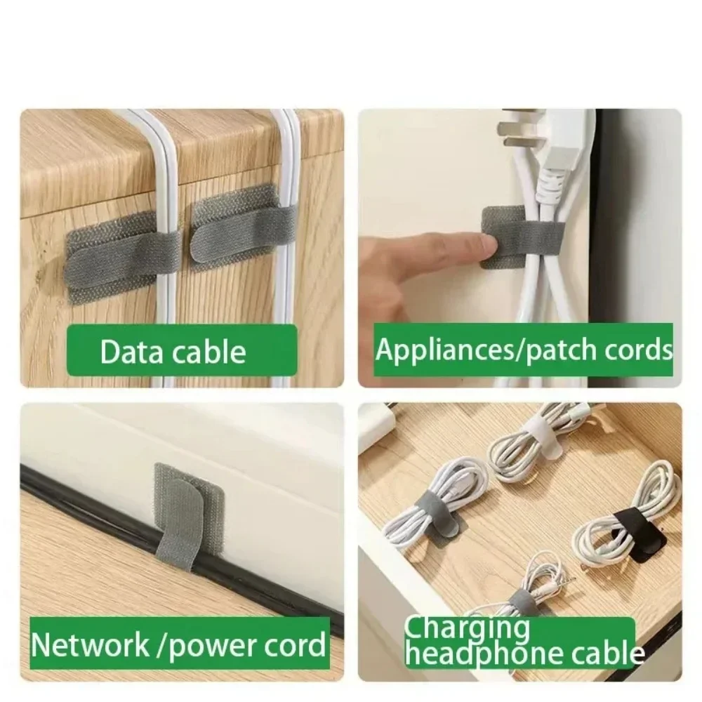 Reusable Adhesive Cable Ties 20-Pack