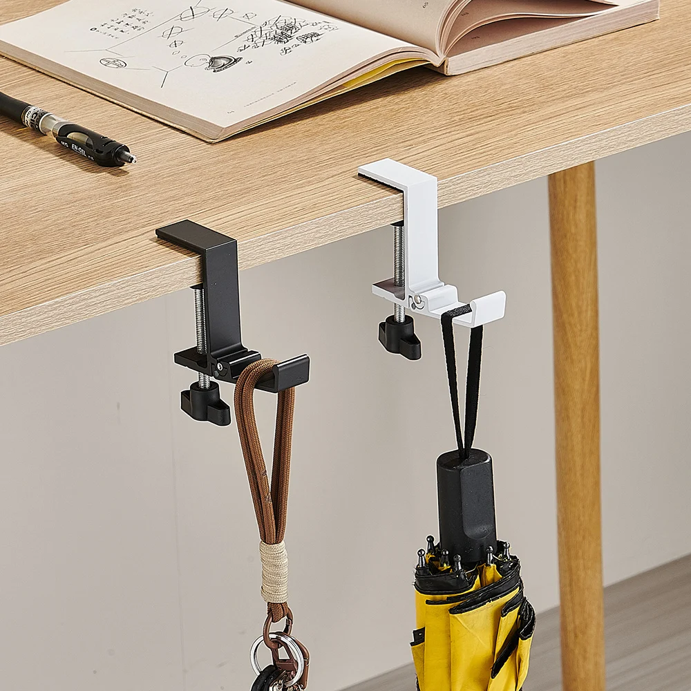 Collapsible Desk-Edge Headset Hook