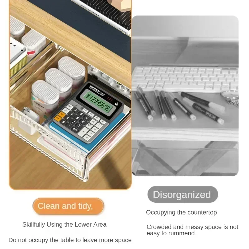 Under-Desk Sliding Storage Drawer Medium