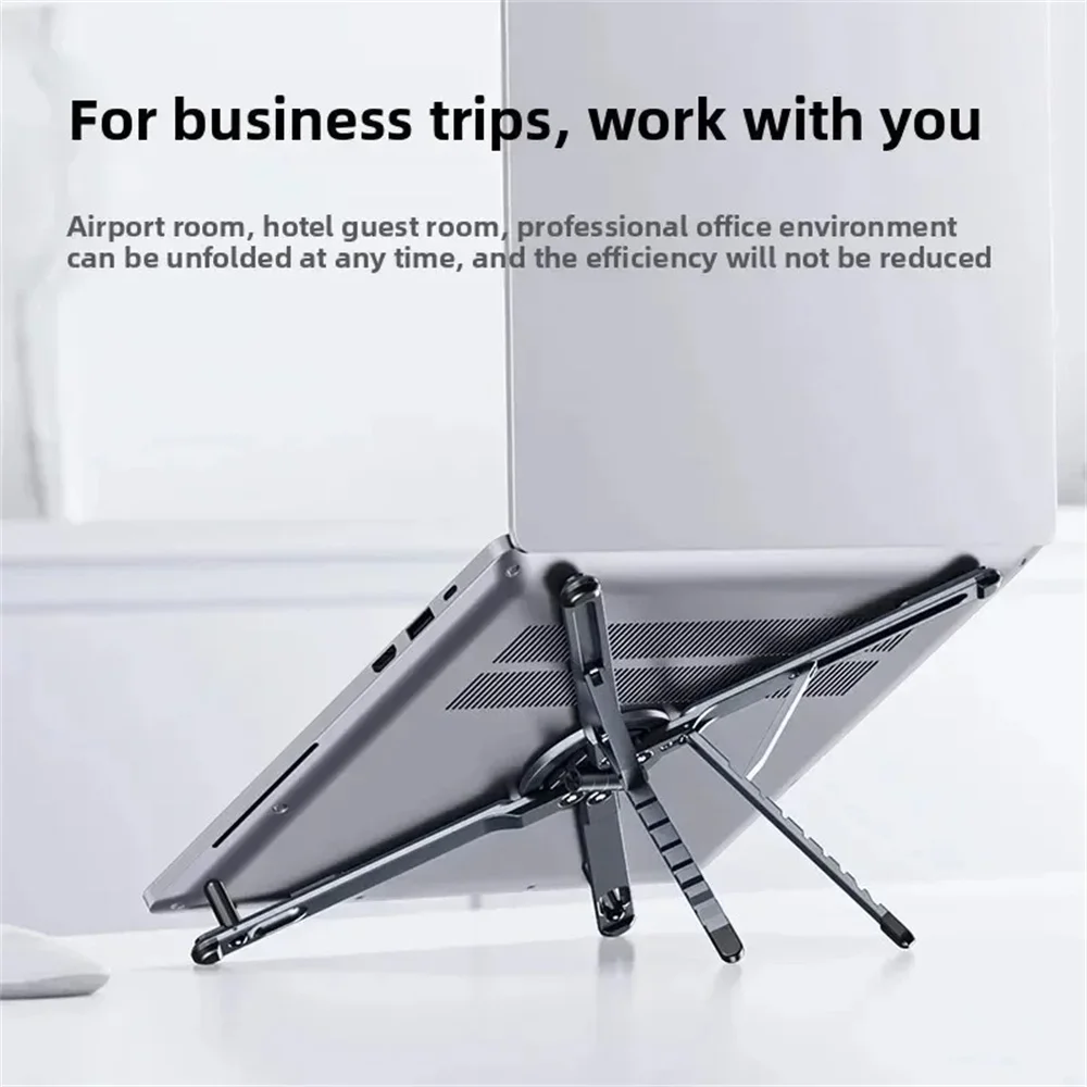 Foldable Grey Laptop Stand