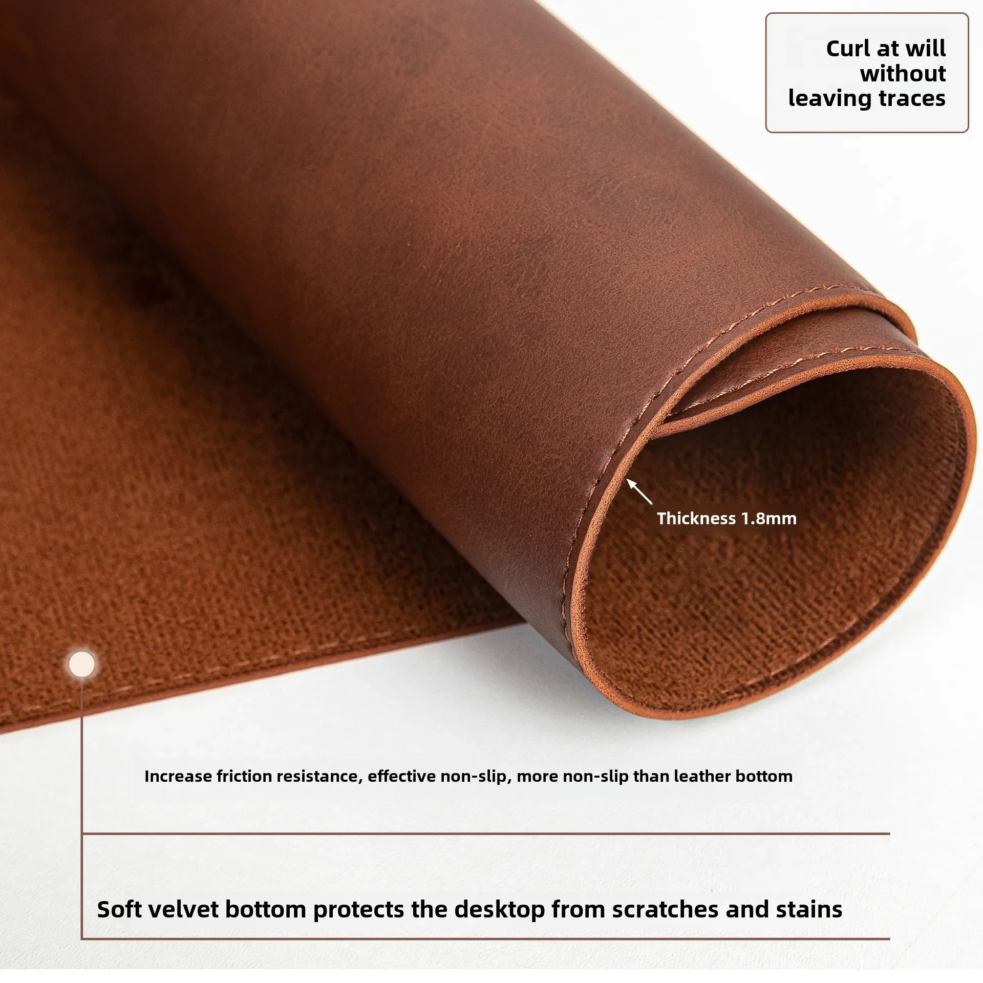 Large PU Desk Mat 20 x 39 in